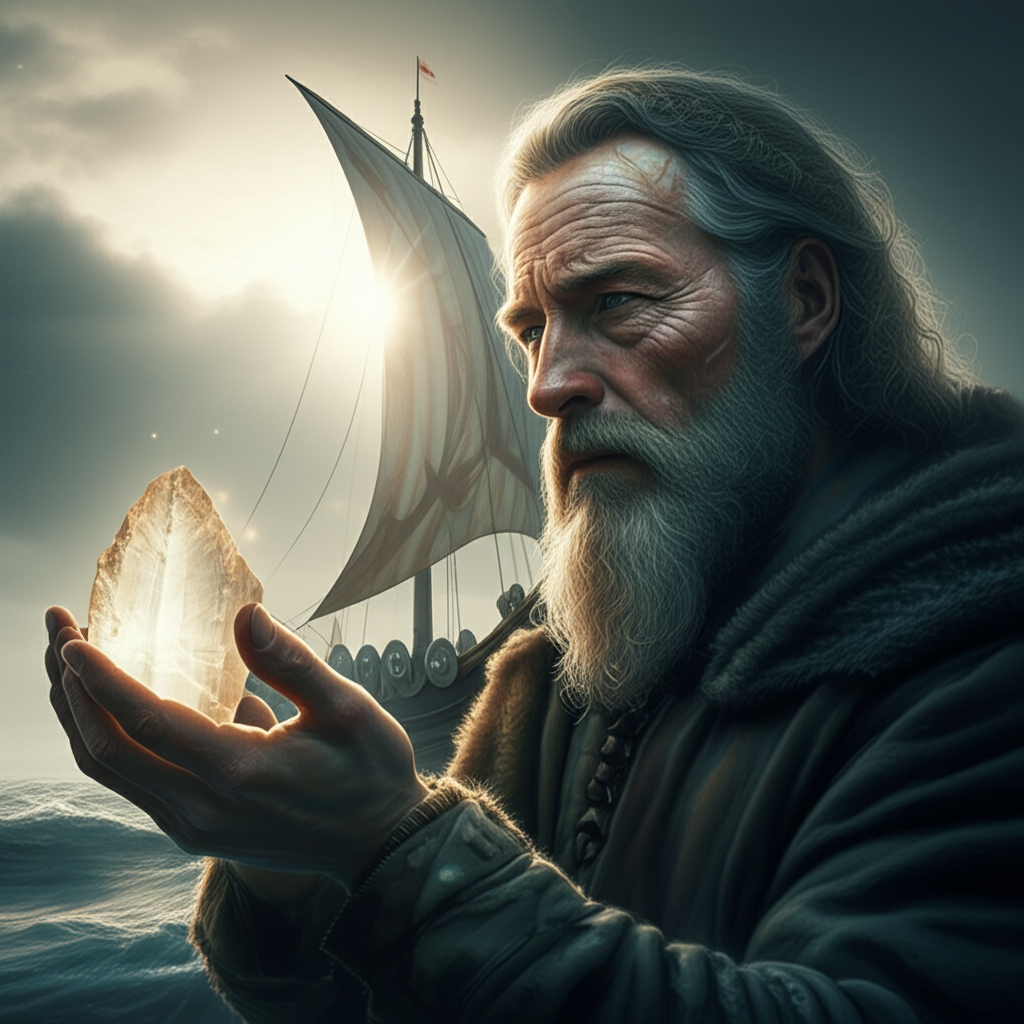 Illustration of Viking Sunstones: The Incredible Secret Behind Legendary Sea Navigation