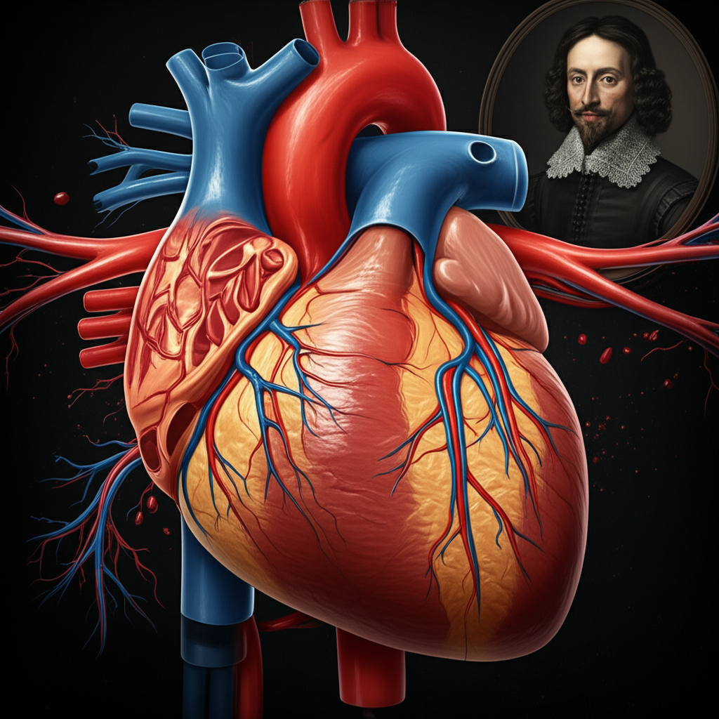 Illustration of William Harvey: The Stunning True Story of Blood Circulation