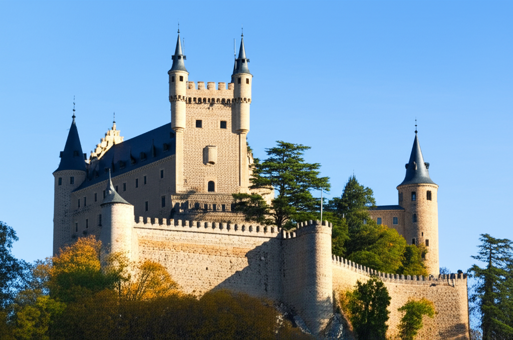 Illustration of Alcázar of Segovia Construction and Fairy Tale Influence
