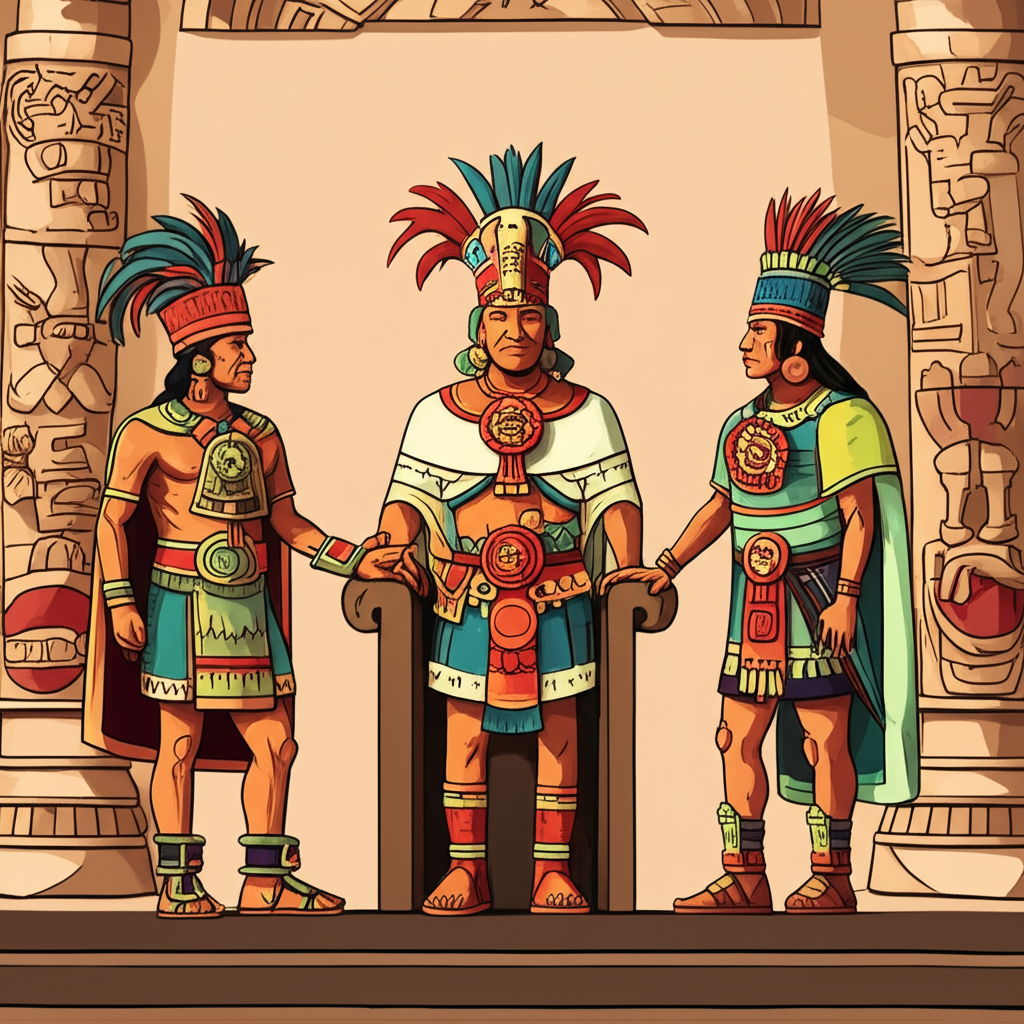 Illustration of Aztec Triple Alliance: How the Empire Was Ruled
