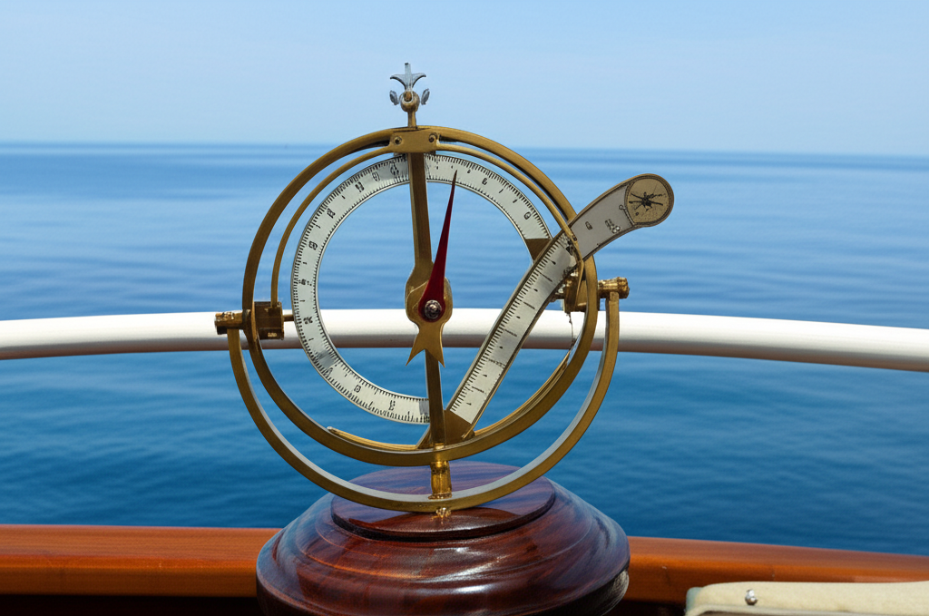 Illustration of Development of the Pelorus for Nautical Steering