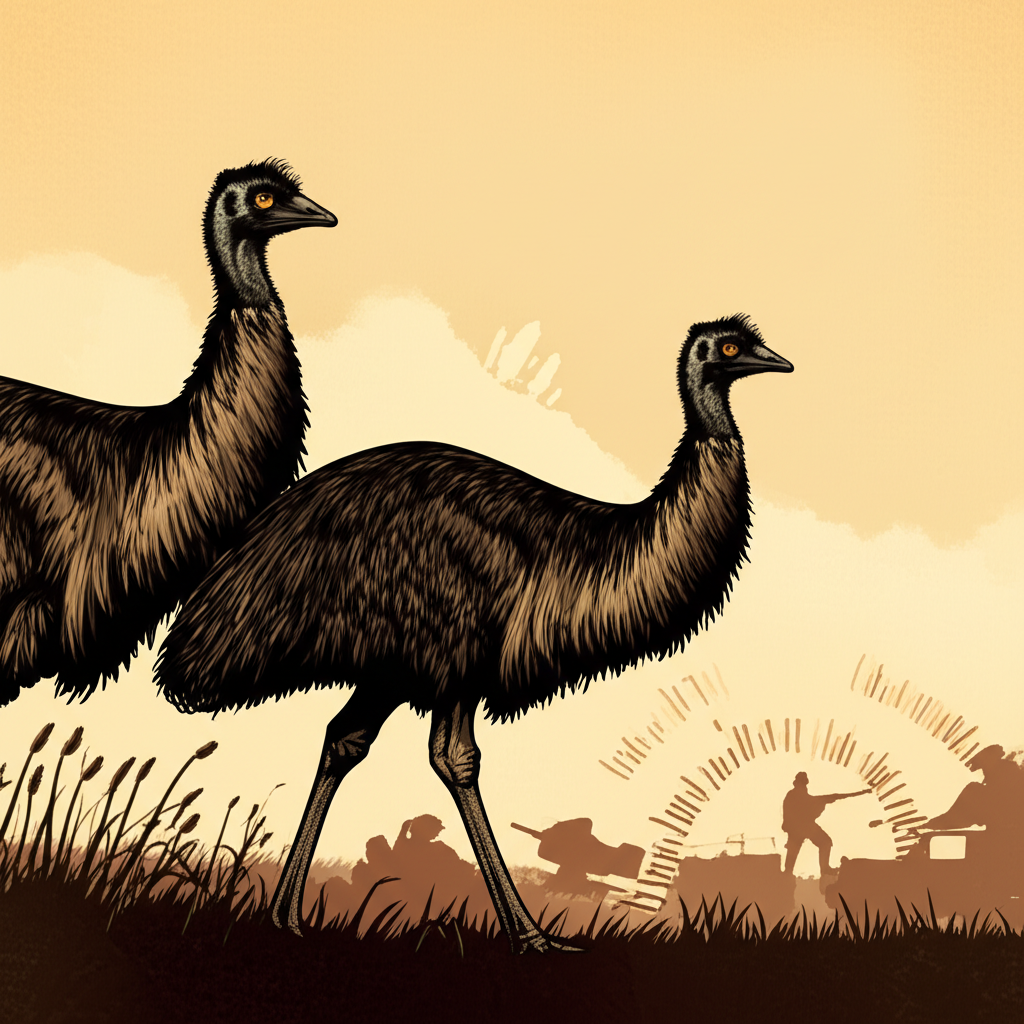 Illustration of Explaining Australia's Great Emu War