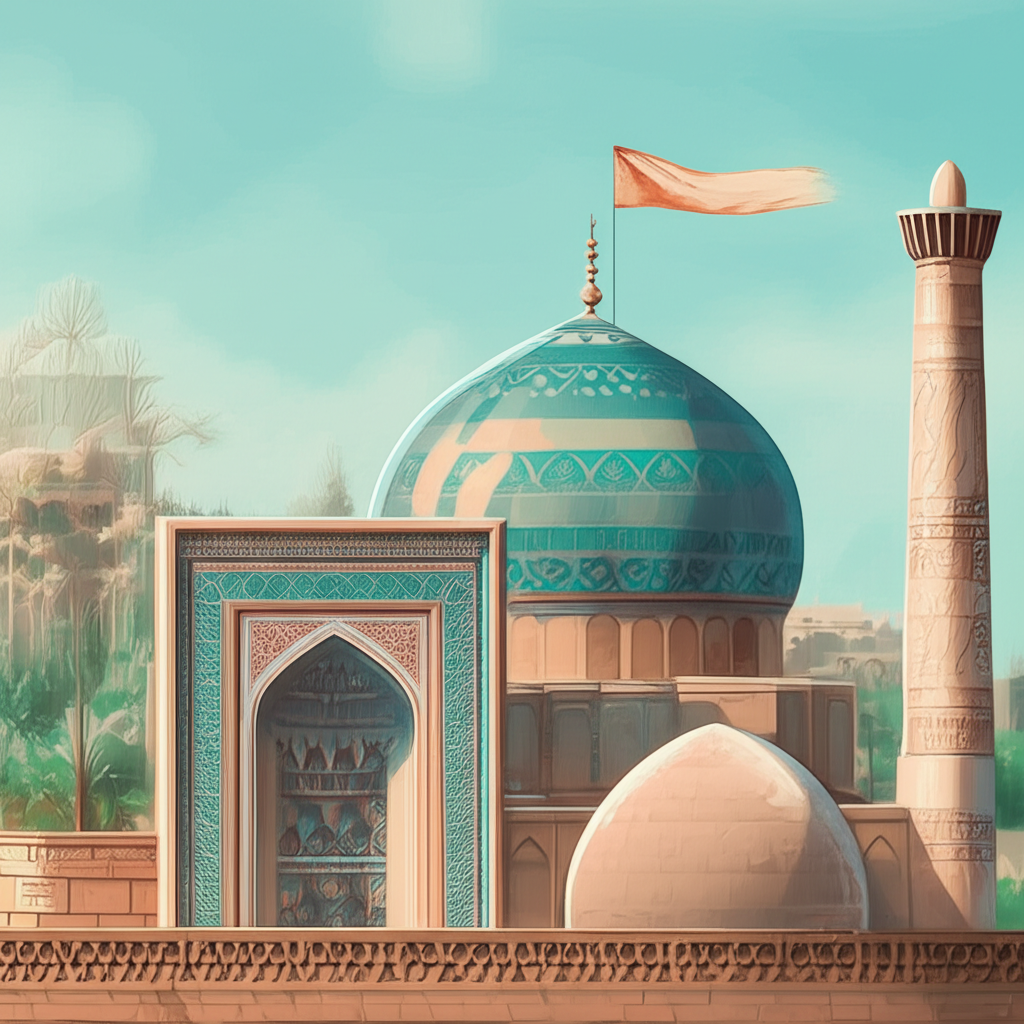 Illustration of Ghaznavid Empire's Rise and Impact in Central Asia