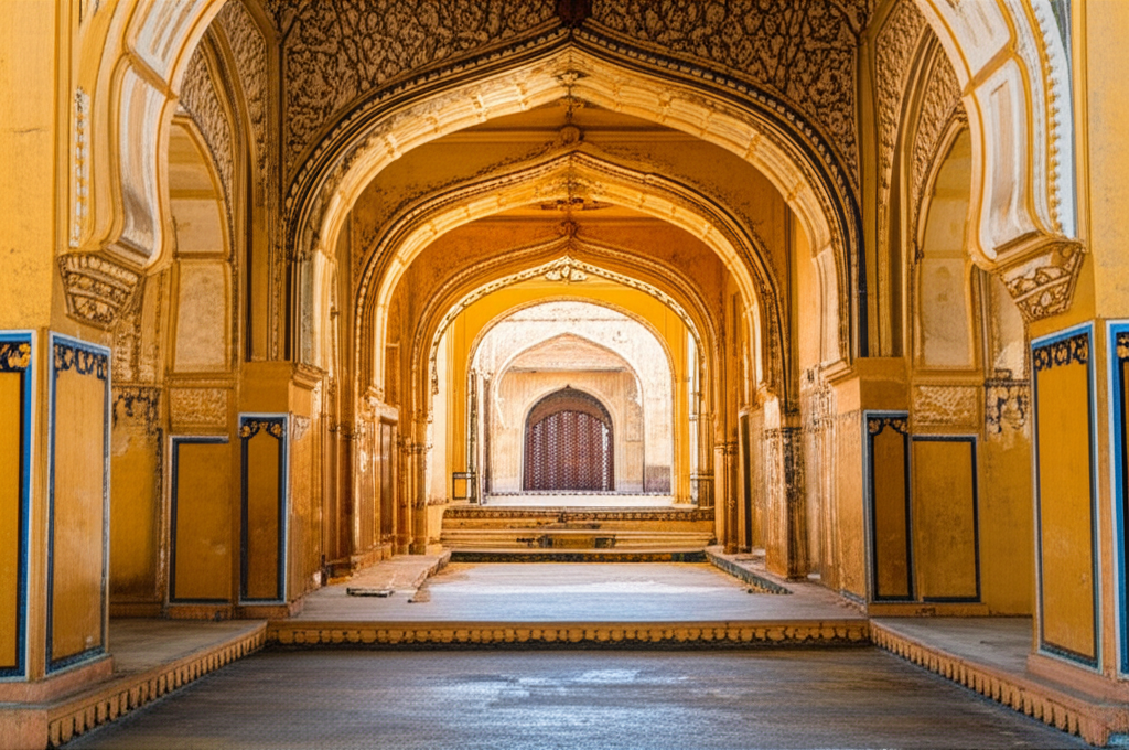 Illustration of History and Construction of Amber Fort Jaipur