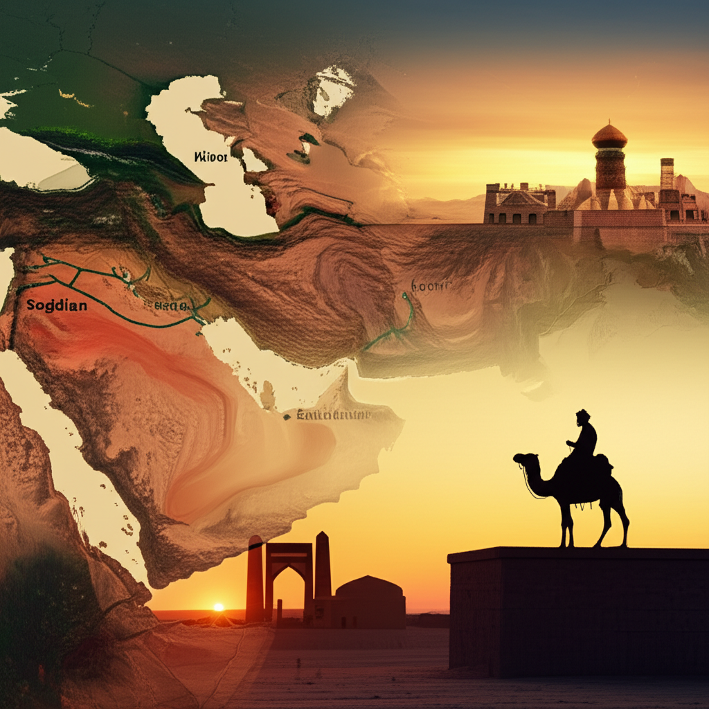 Illustration of History of the Sogdian Network on the Silk Road