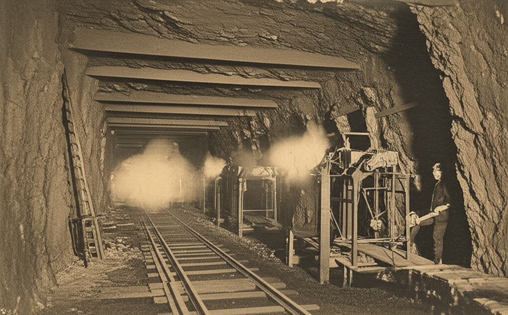 Hoosac Tunnel: Blasting with Nitroglycerin