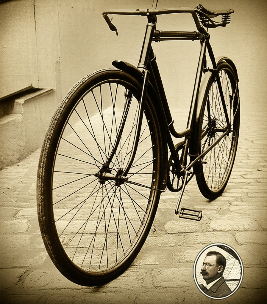 Illustration of How Dunlop Invented the Pneumatic Tire