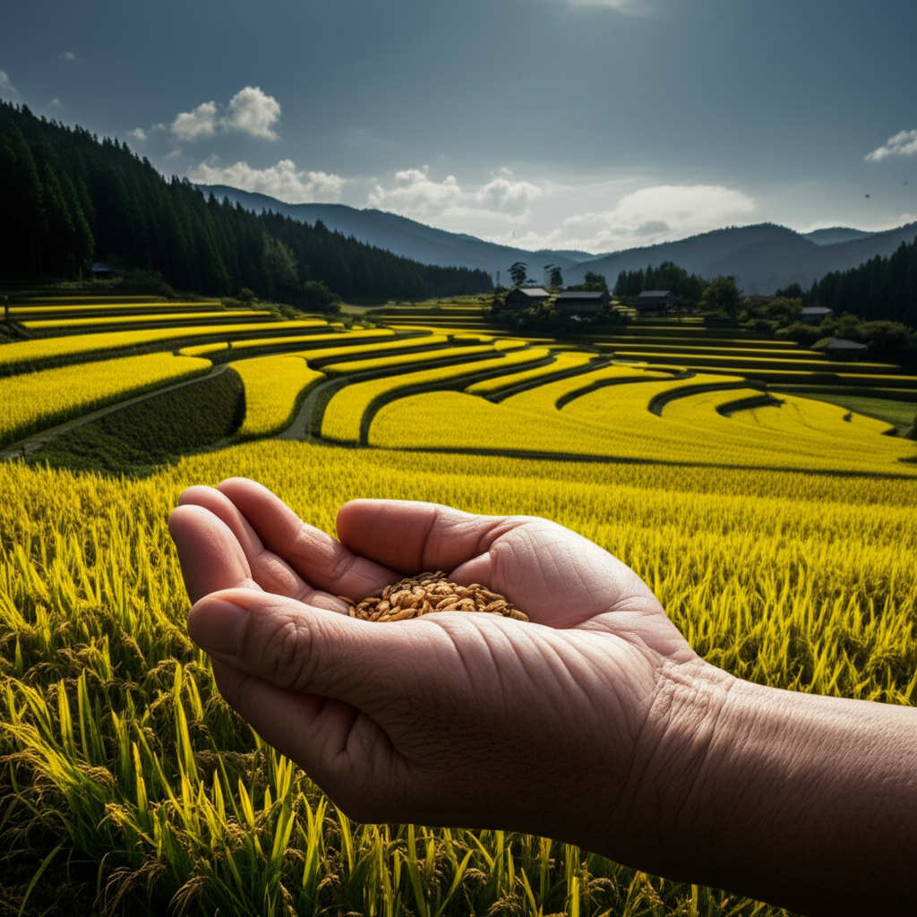 Illustration of How Meiji Land Tax Reform Affected Japanese Peasants