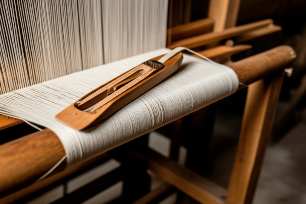 Illustration of How the Flying Shuttle Transformed Weaving