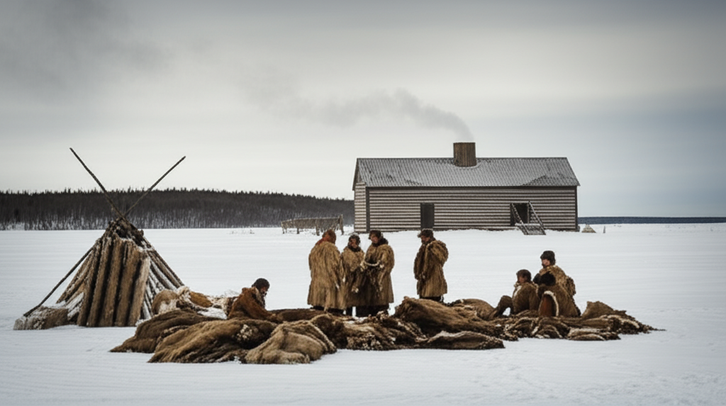 Illustration of Hudson's Bay Company and the History of the Fur Trade