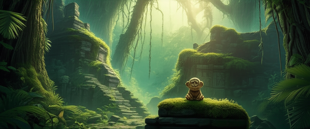 Illustration of Lost City of the Monkey God: A Honduran Legend