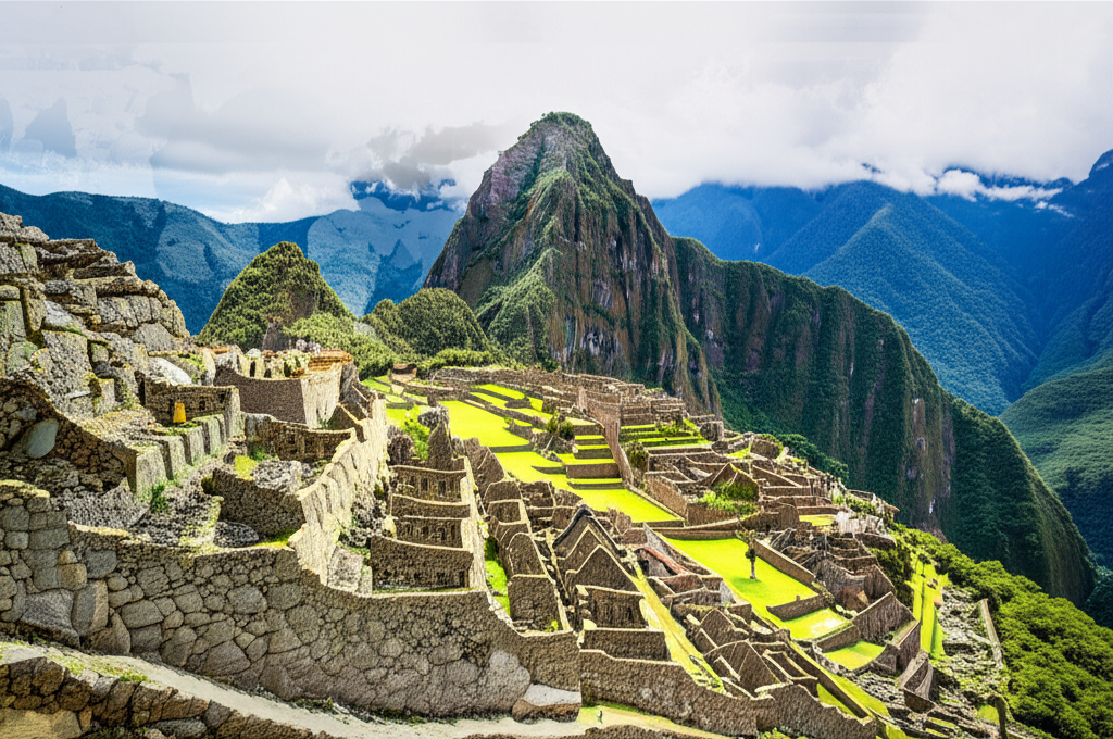 Illustration of Machu Picchu and the Politics of Discovery.