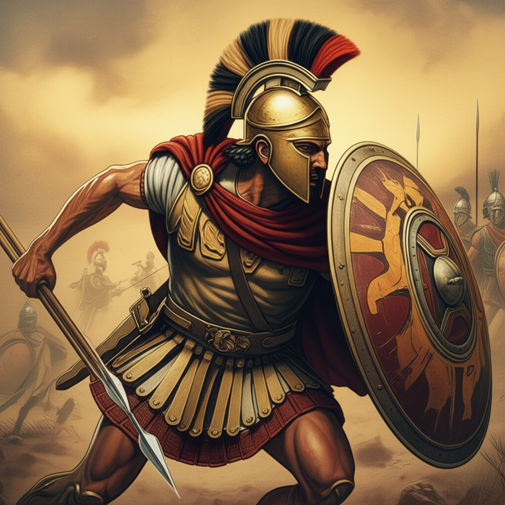 Illustration of Peltasts: The Evolution of Light Infantry