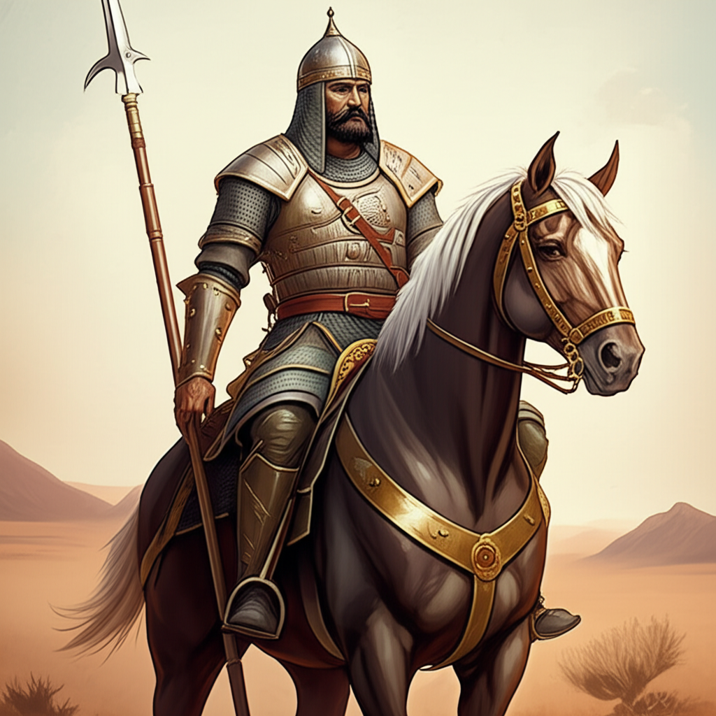 Illustration of Persian Cataphract: Daily Life and Training
