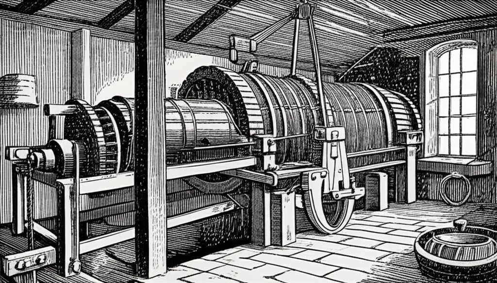 Illustration of Richard Arkwright and the Water Frame