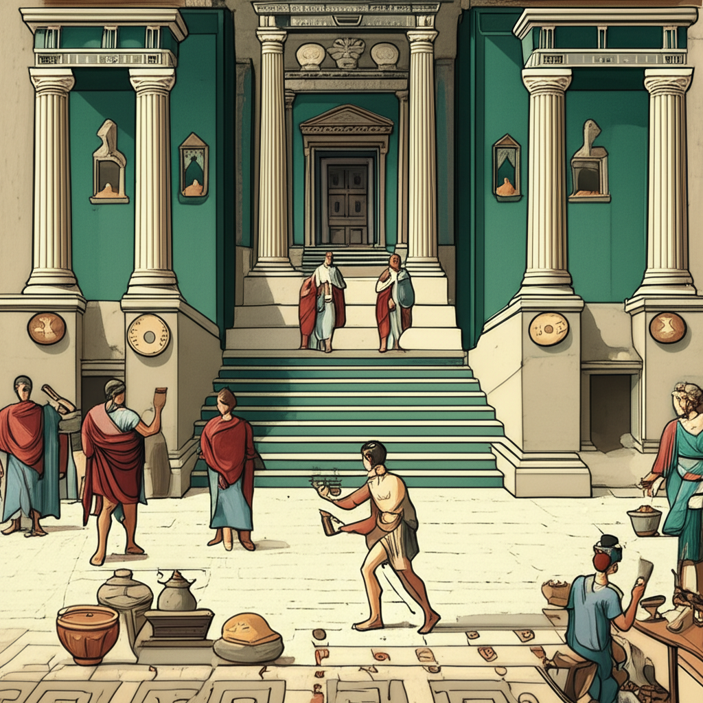 Illustration of Roman Aediles: Managers of City Life