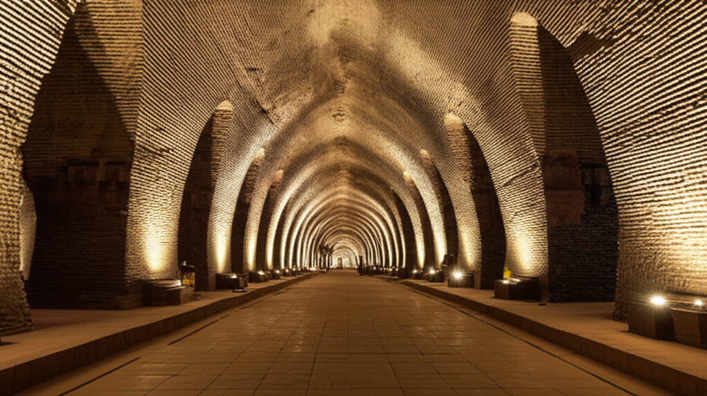 Illustration of The Ancient Mystery of the Longyou Caves in China