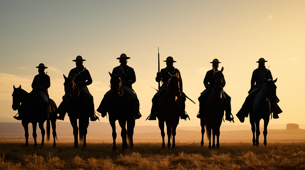 Illustration of The Buffalo Soldiers: Life on the Frontier