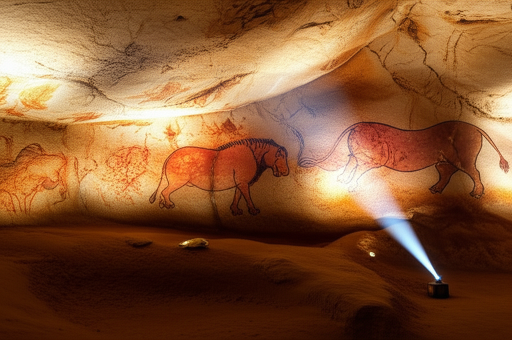 Illustration of The Discovery of Chauvet Cave's Masterpieces