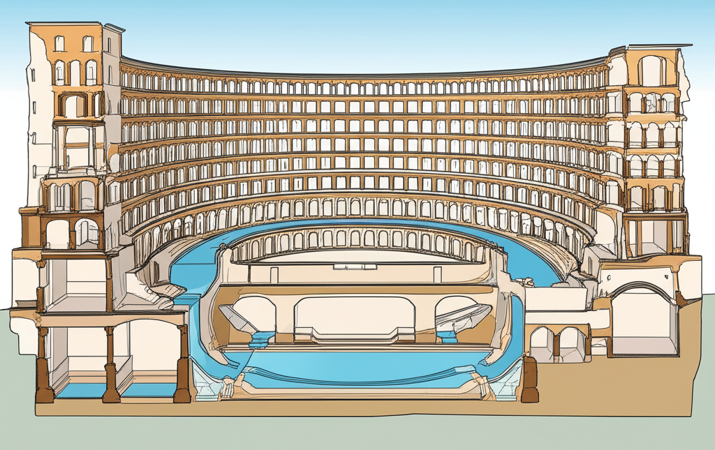 Illustration of The Engineering of the Baths of Caracalla