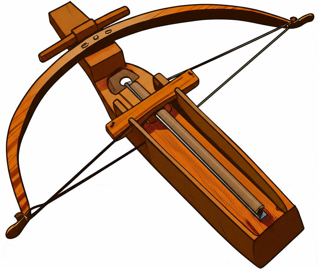 Illustration of The Gastraphetes: Ancient Greek Belly-Bow in Siege Warfare
