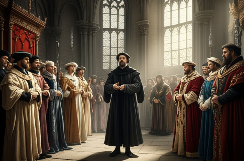 Illustration of The History of Martin Luther and the Diet of Worms