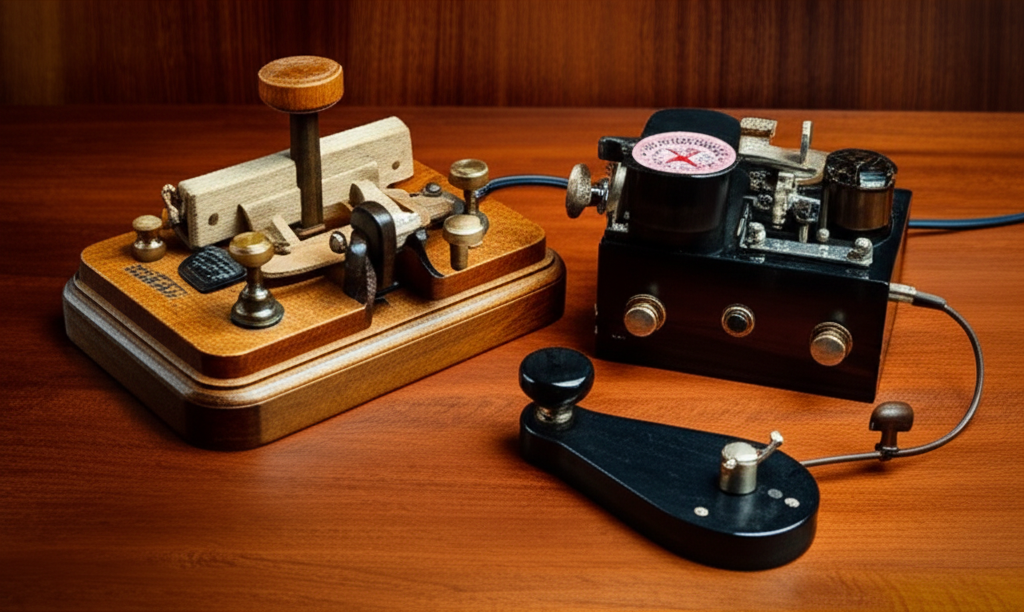 Illustration of The Invention of Morse Code and the First Message