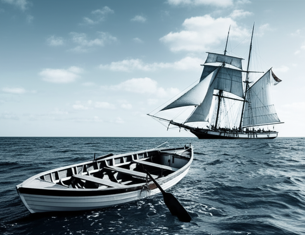 Illustration of The Life of a 19th-Century Nantucket Whaler