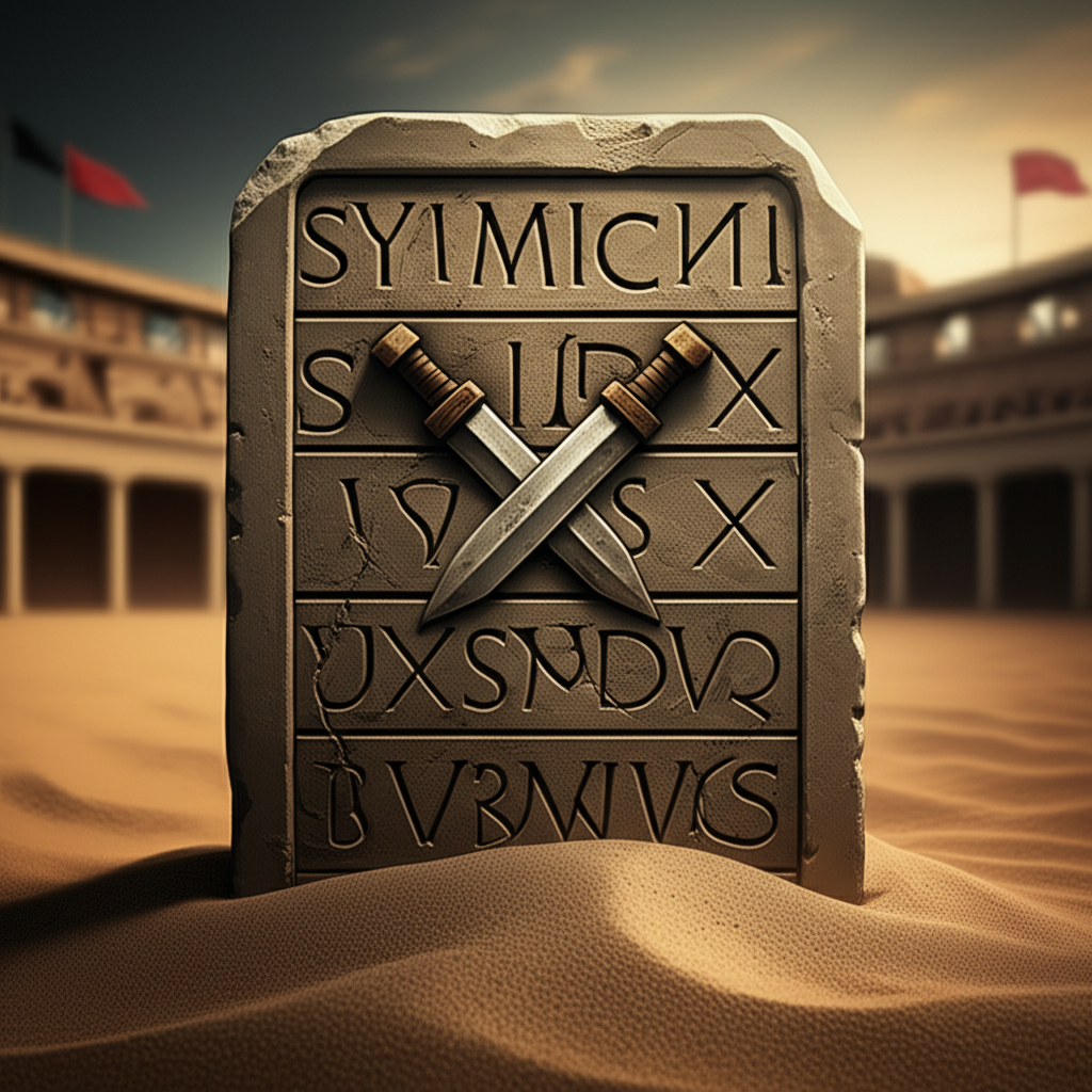 Illustration of The Ludus Calculus: A Gladiator's Daily Regimen for Survival