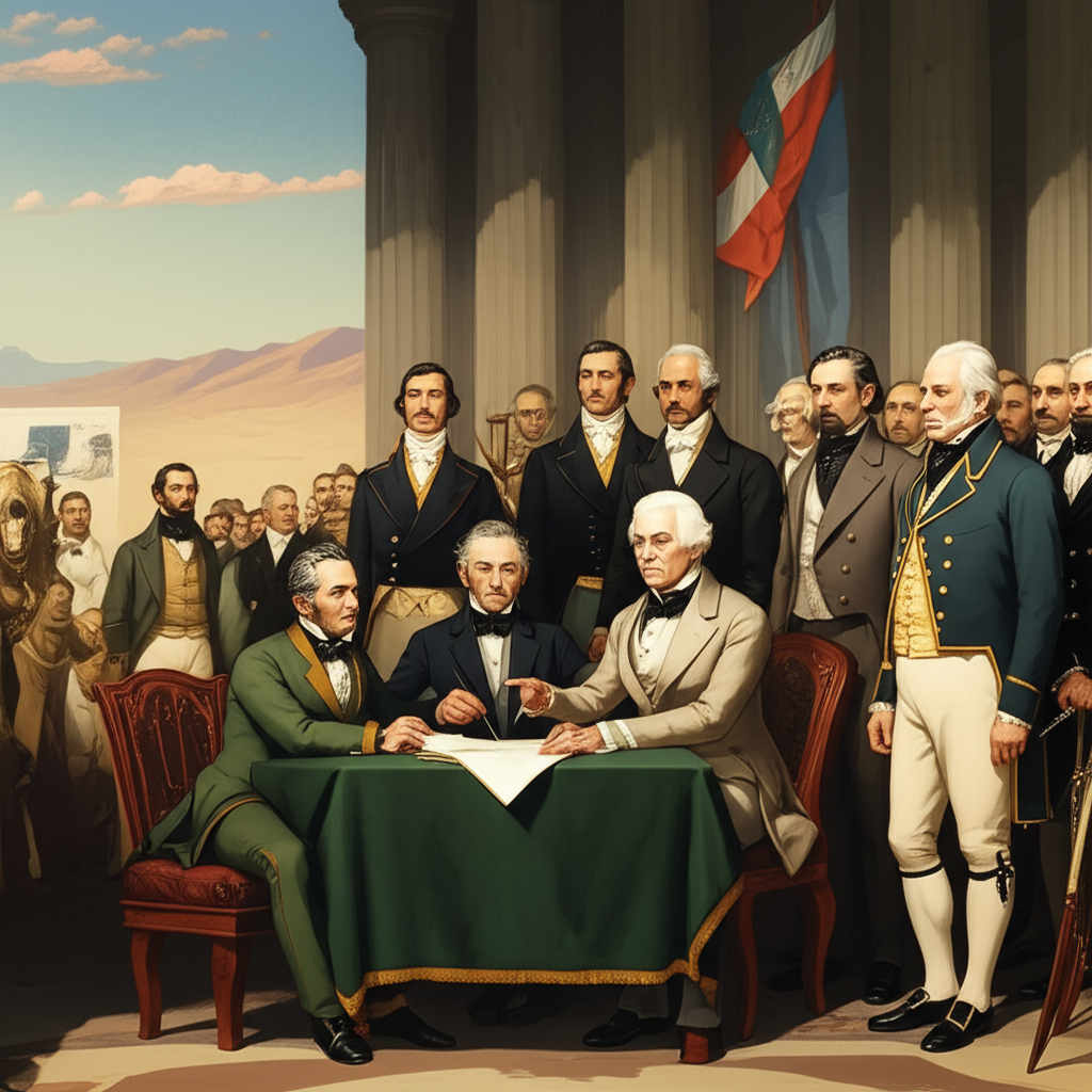 Illustration of The Significance of the Treaty of Guadalupe Hidalgo