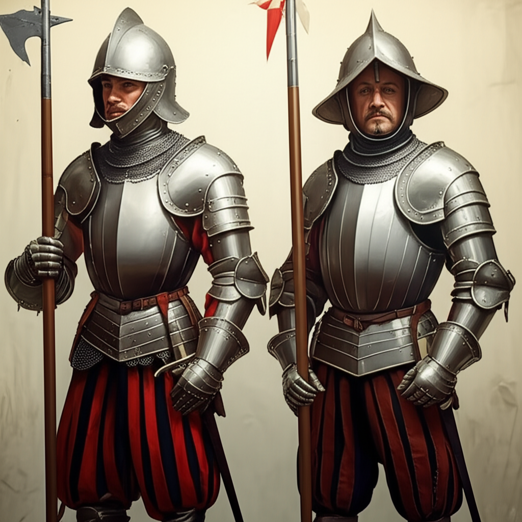Illustration of The Swiss Guard in Renaissance Warfare