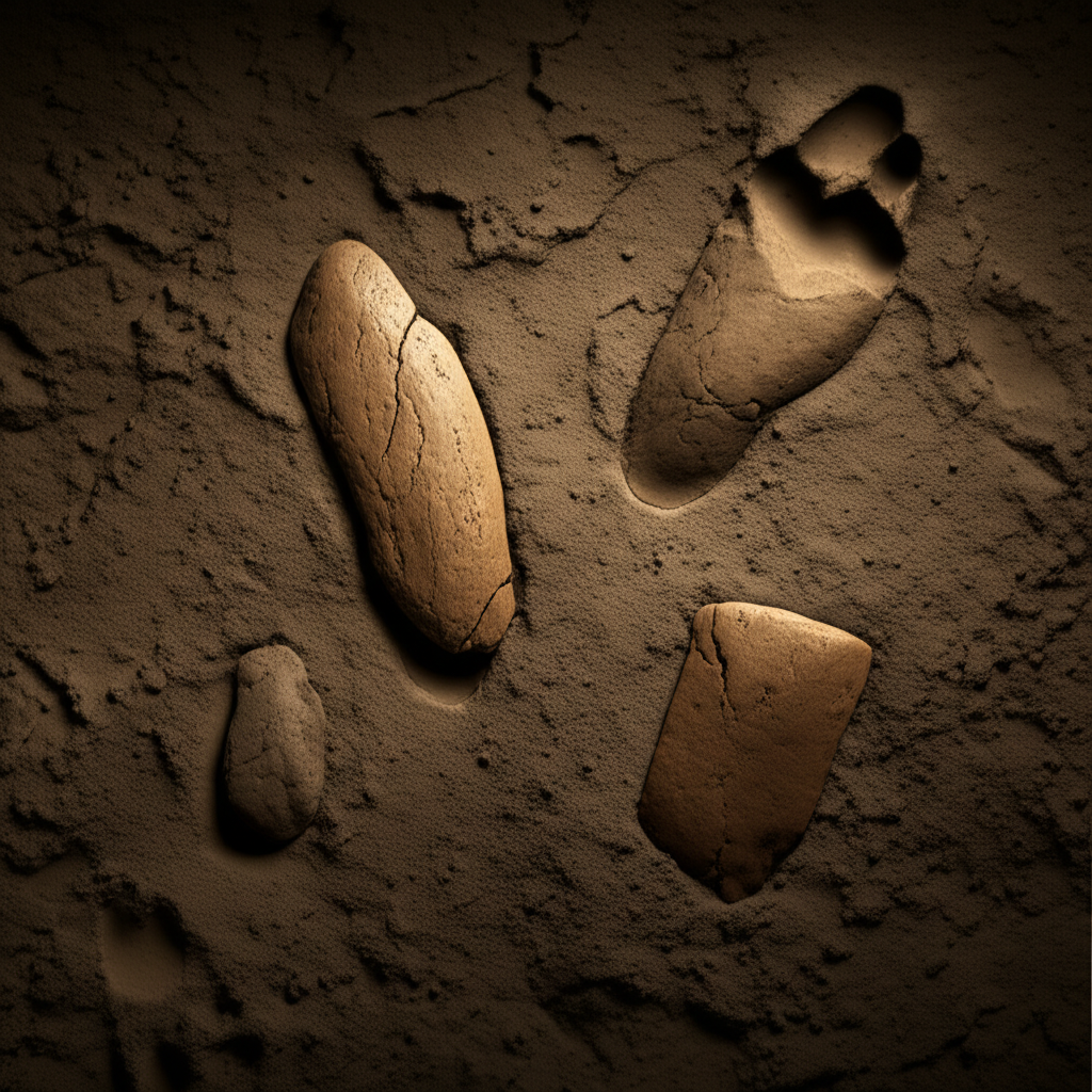 Illustration of Boxgrove Man and the Oldest Hominid Remains in Britain