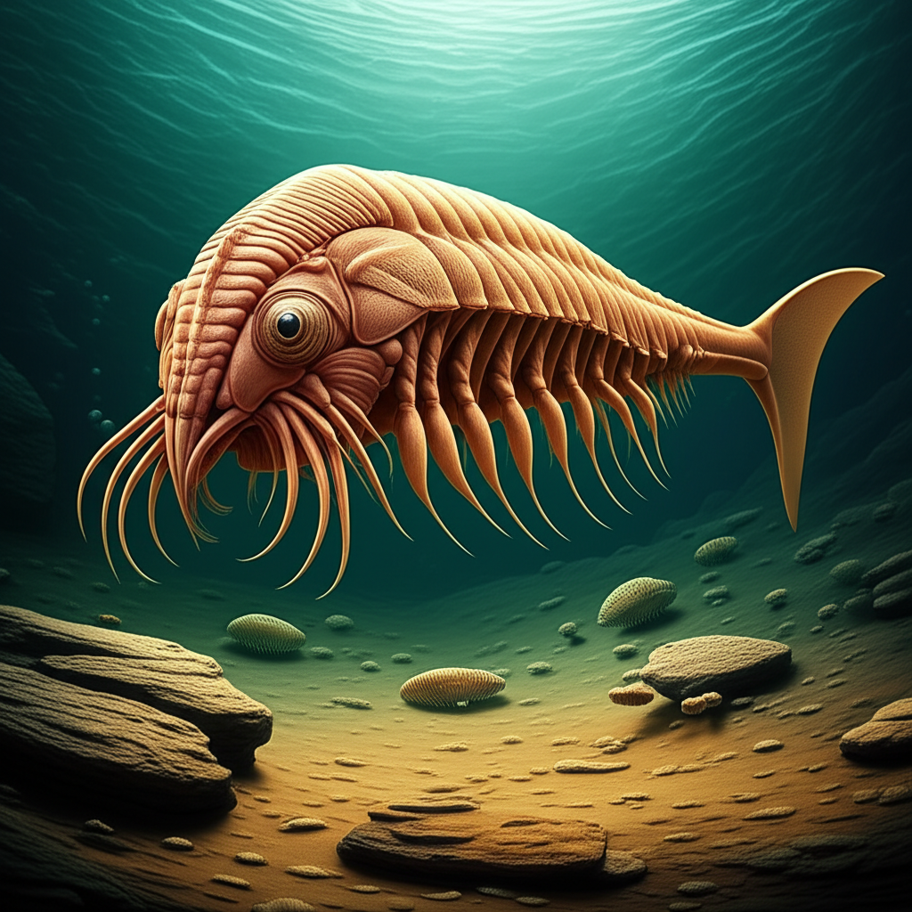 Illustration of Discovery of the Burgess Shale and Cambrian Weird Wonders