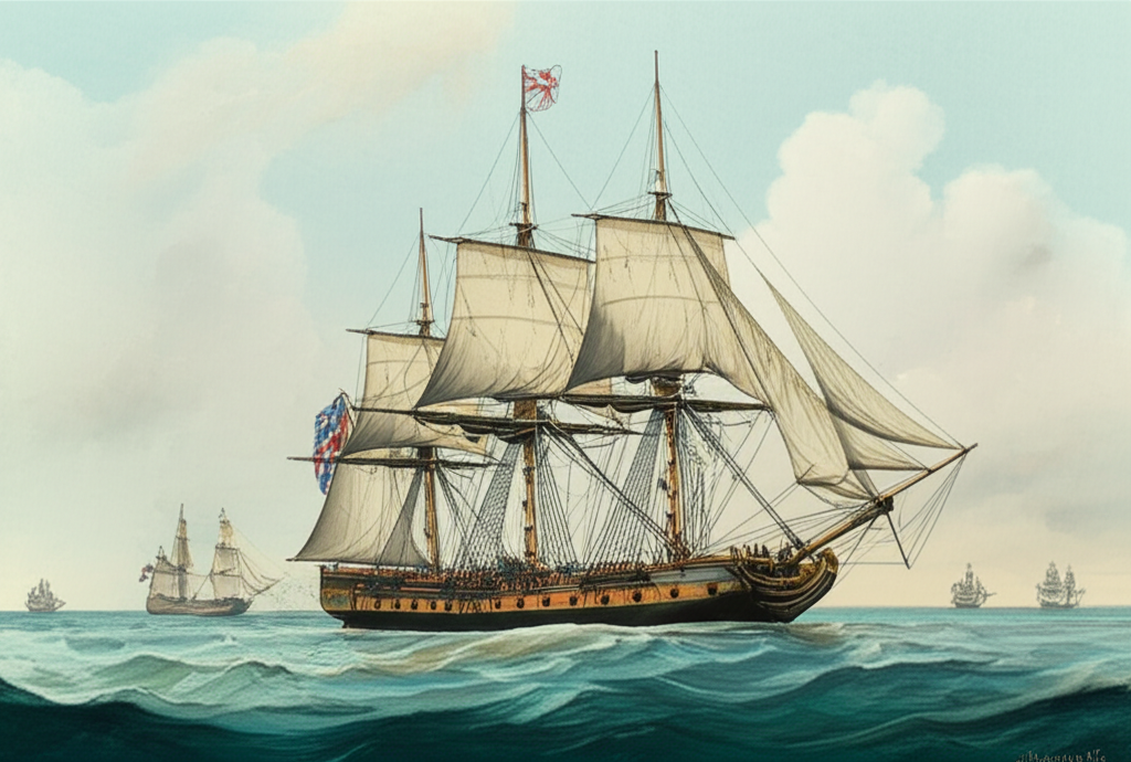 Illustration of History of the British East India Company's Private Navy
