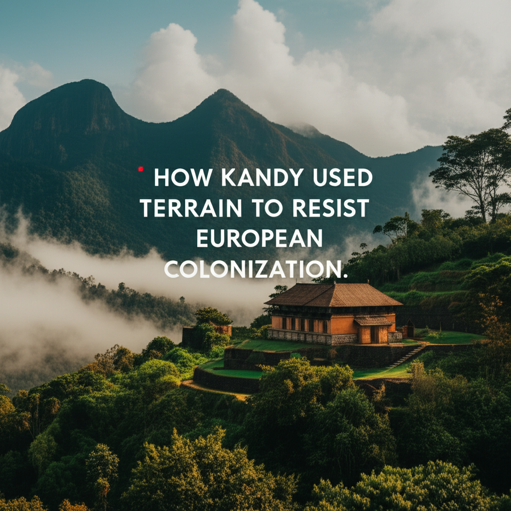 Illustration of How Kandy Used Terrain to Resist European Colonization