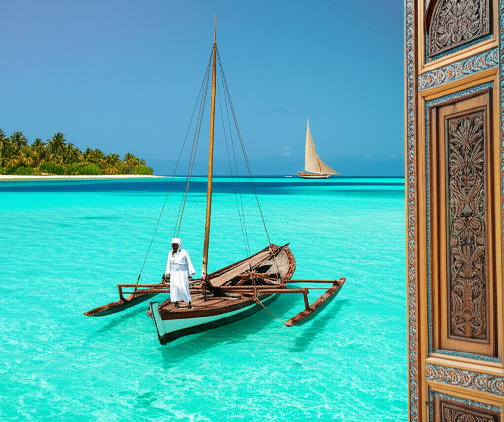 Illustration of Ibn Battuta Travels in the Maldives and Swahili Coast