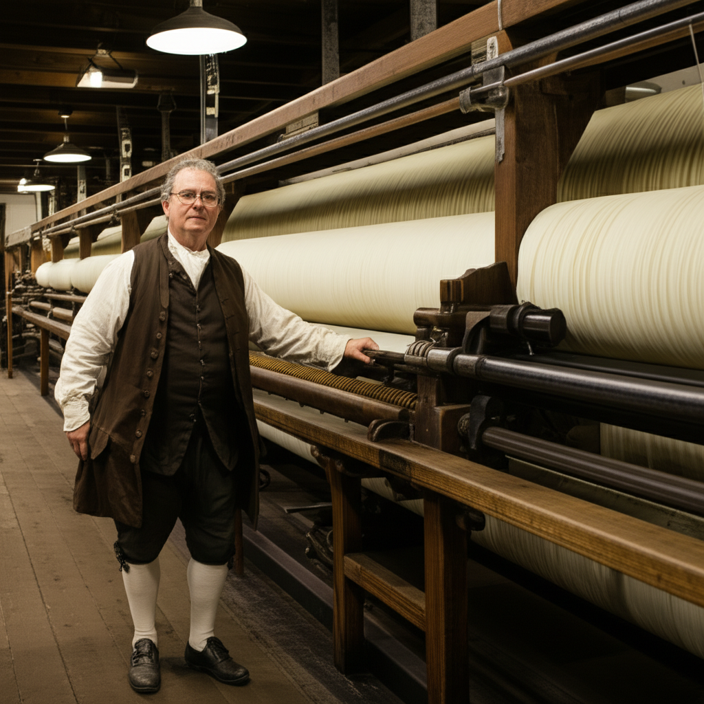 Richard Arkwright and the Water Powered Spinning Frame
