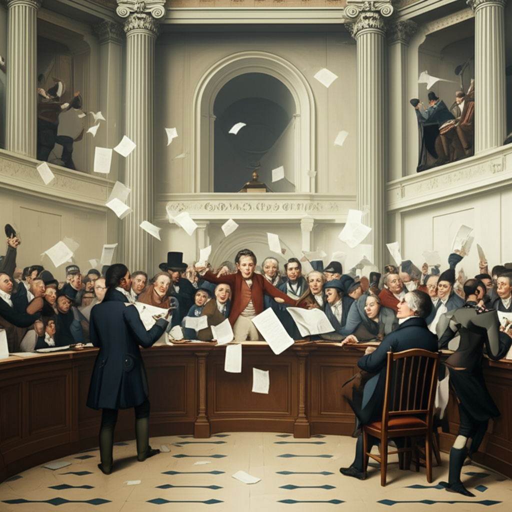 Illustration of The Great Stock Exchange Fraud of 1814 Explained