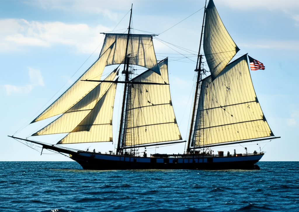 Illustration of The Mystery of the Carroll A. Deering Ghost Ship