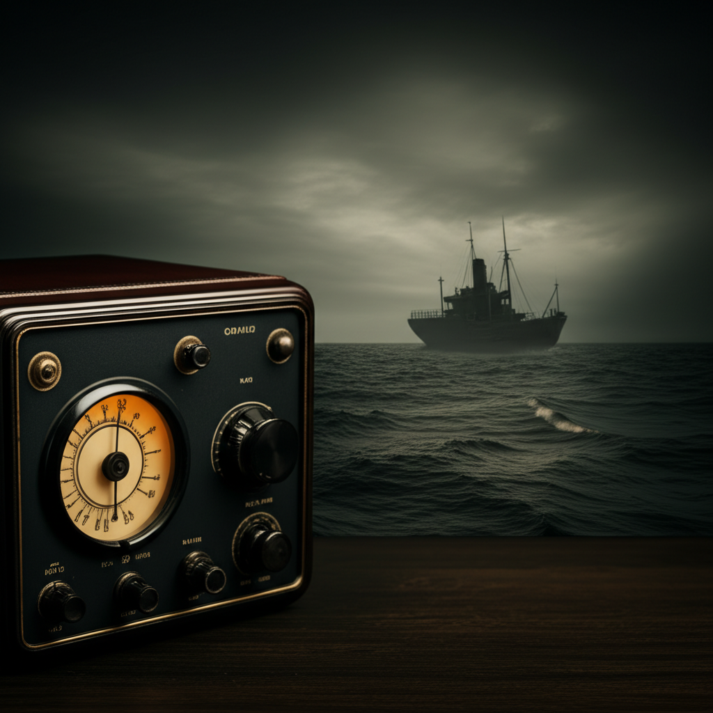 Illustration of The Mystery of the SS Ourang Medan Distress Signal