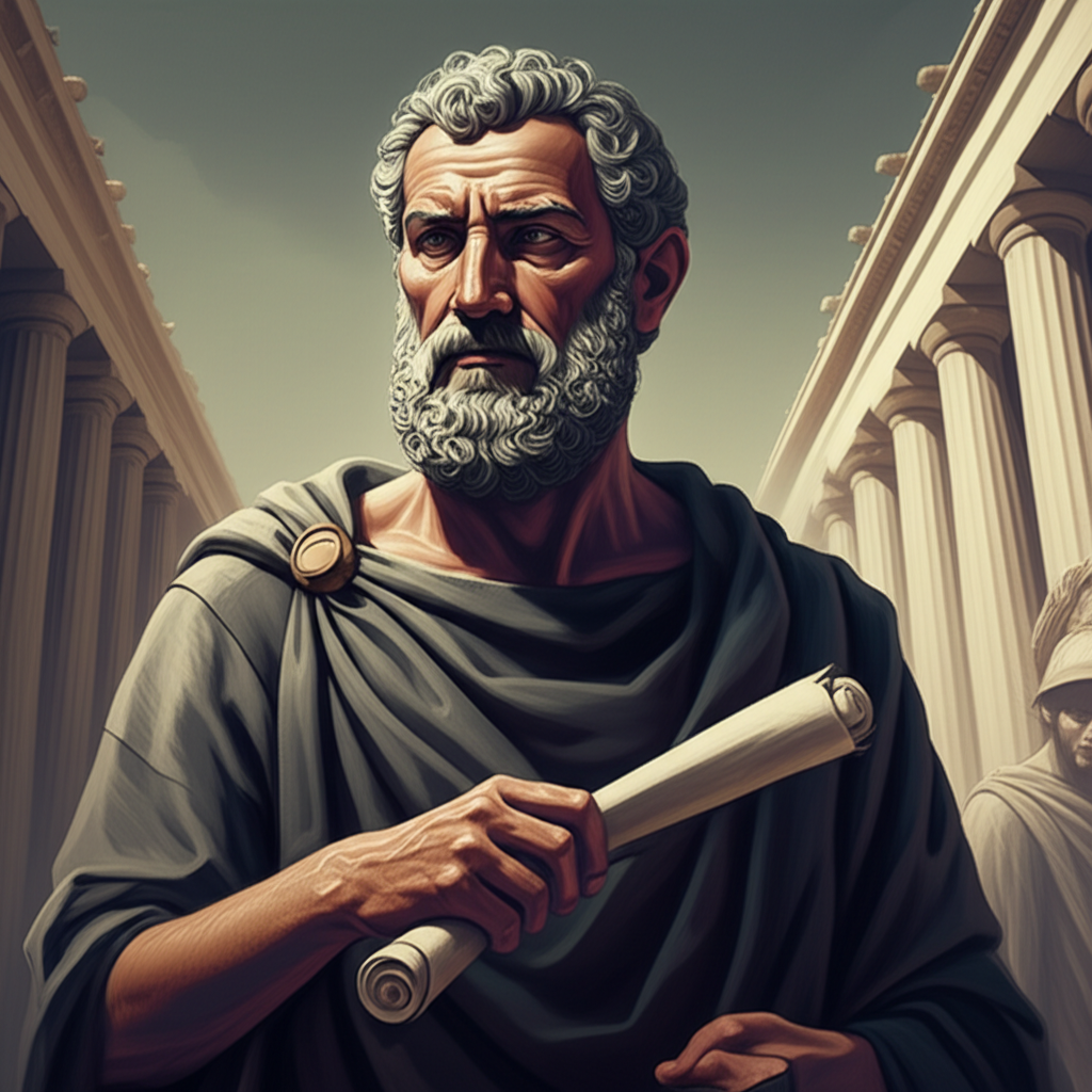 Illustration of The Role of Ephors as Overseers of Spartan Kings