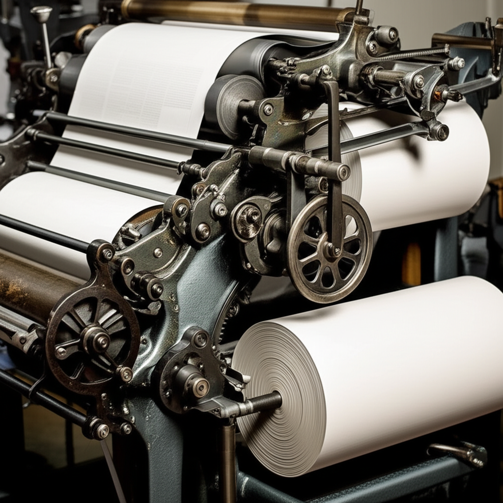 The Rotary Printing Press and Mass Production of News
