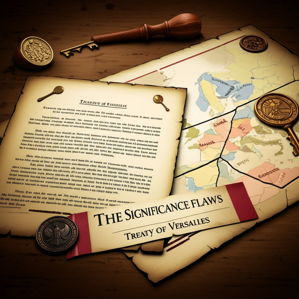 Illustration of The Significance and Flaws of the Treaty of Versailles