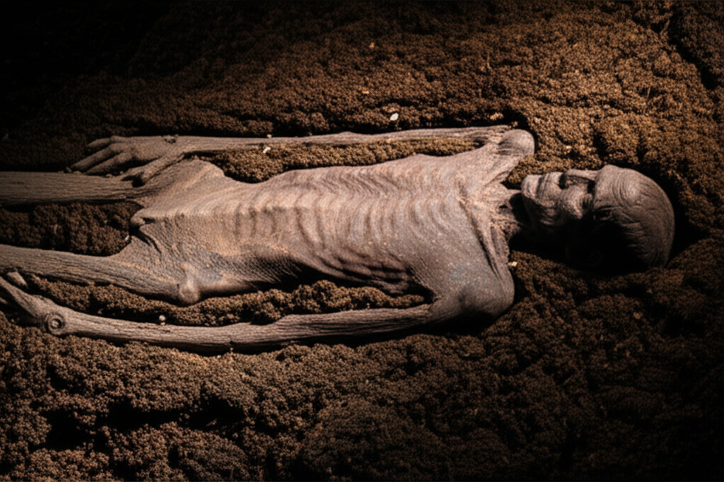 Illustration of What Lindow Man Reveals About Iron Age Ritual